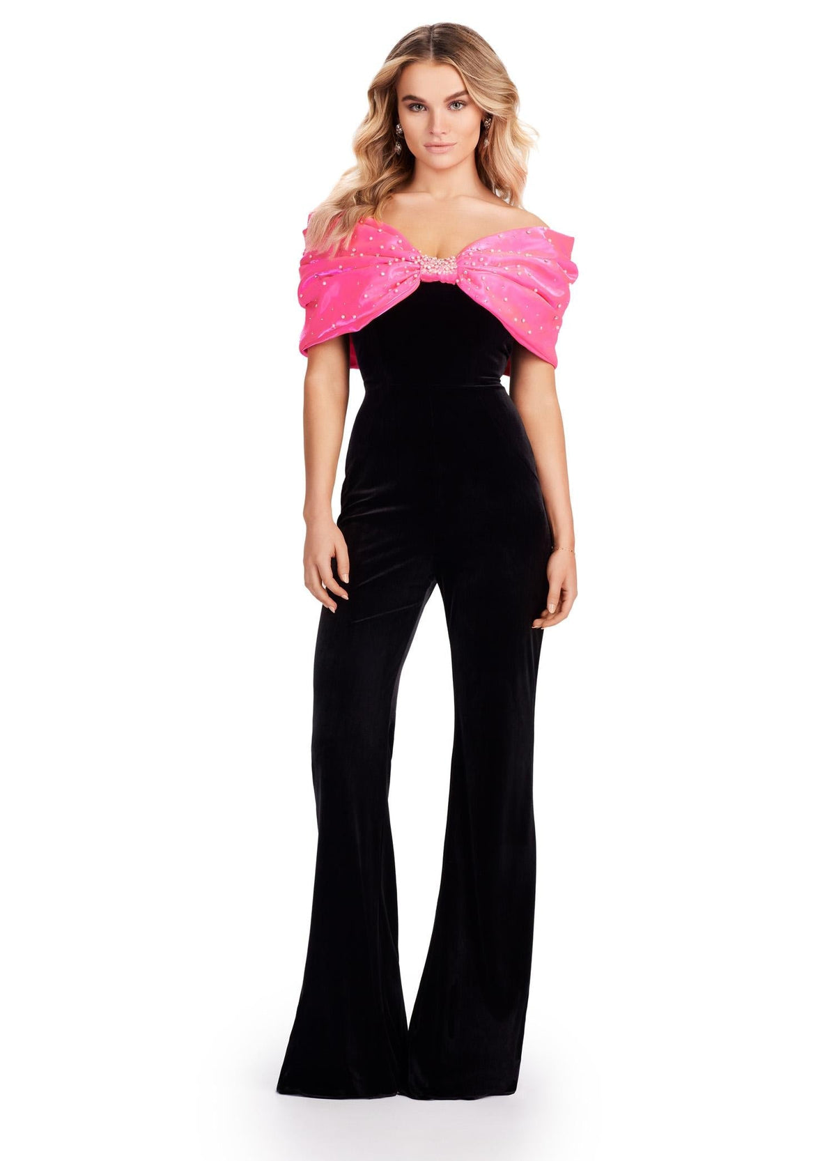 ASHLEYlauren Dresses 00 / Black/Hot Pink ASHLEYlauren 11535