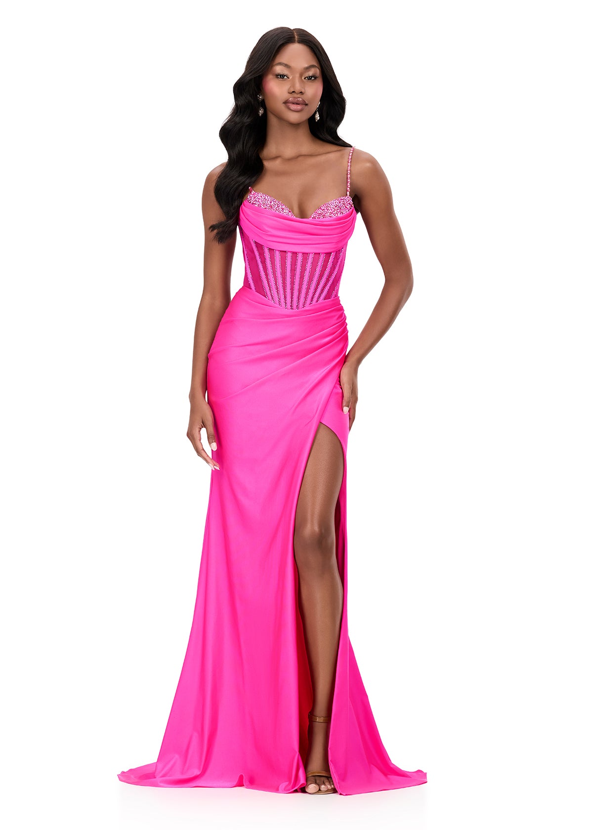 ASHLEYlauren Dresses 00 / Fuchsia ASHLEYlauren 12173