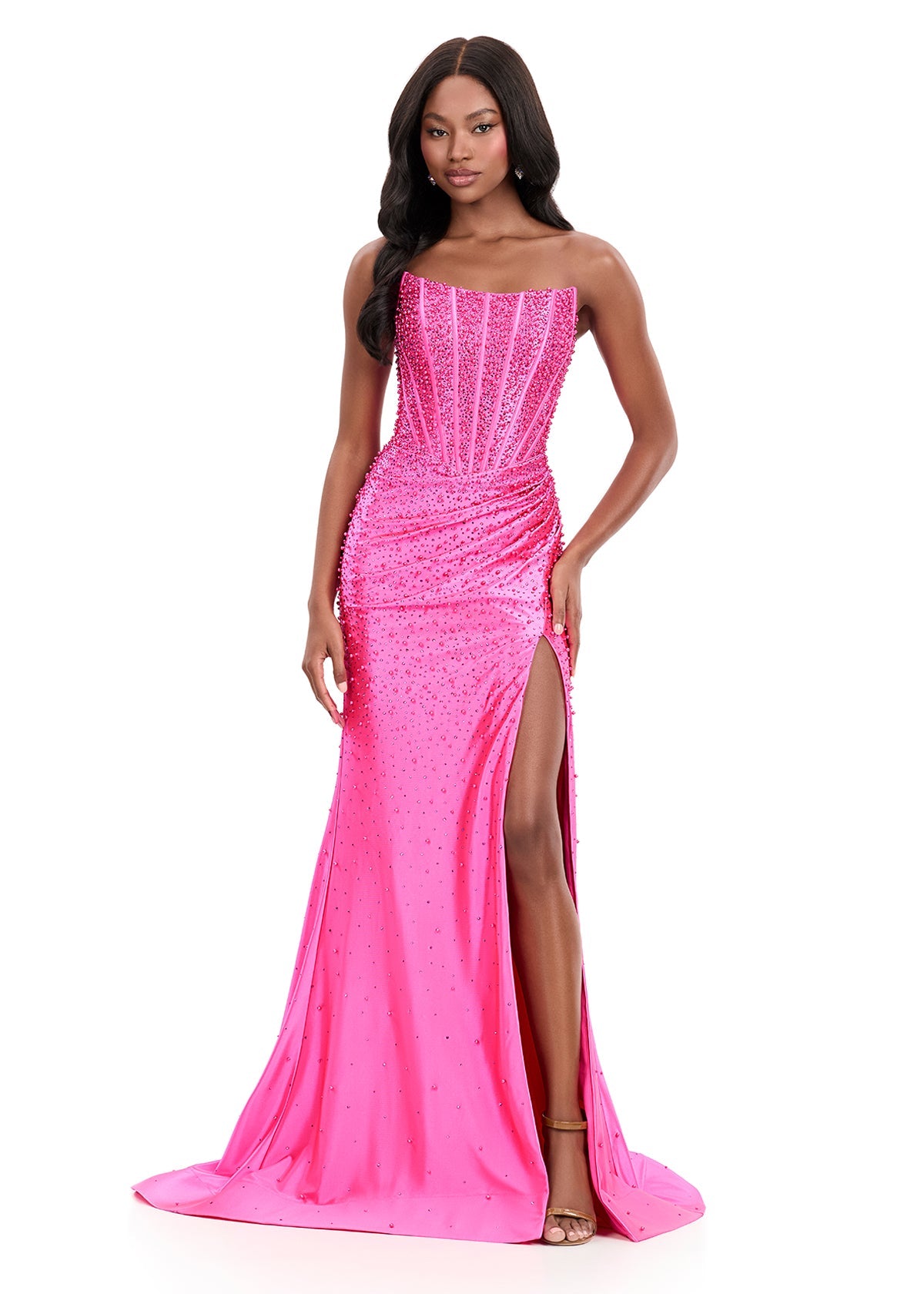 ASHLEYlauren Dresses 00 / Fuchsia ASHLEYlauren 12356