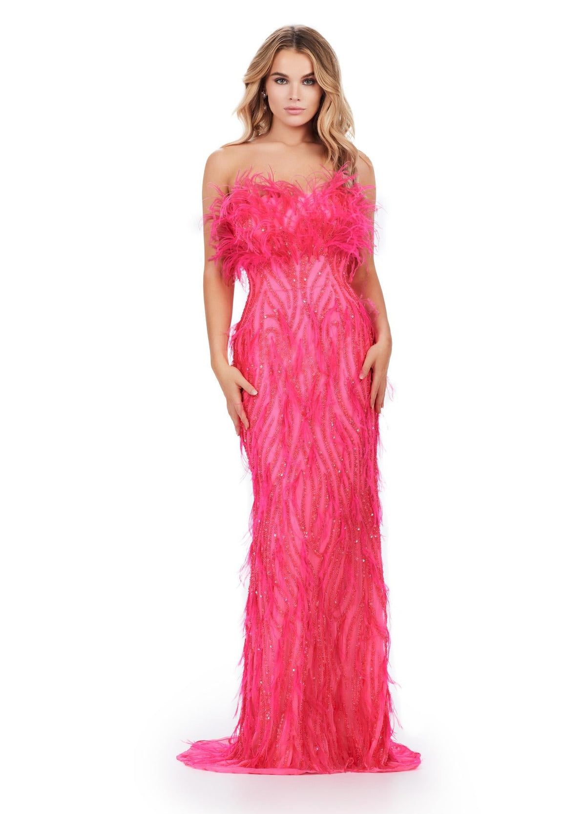 ASHLEYlauren Dresses 00 / Hot Pink ASHLEYlauren 11453