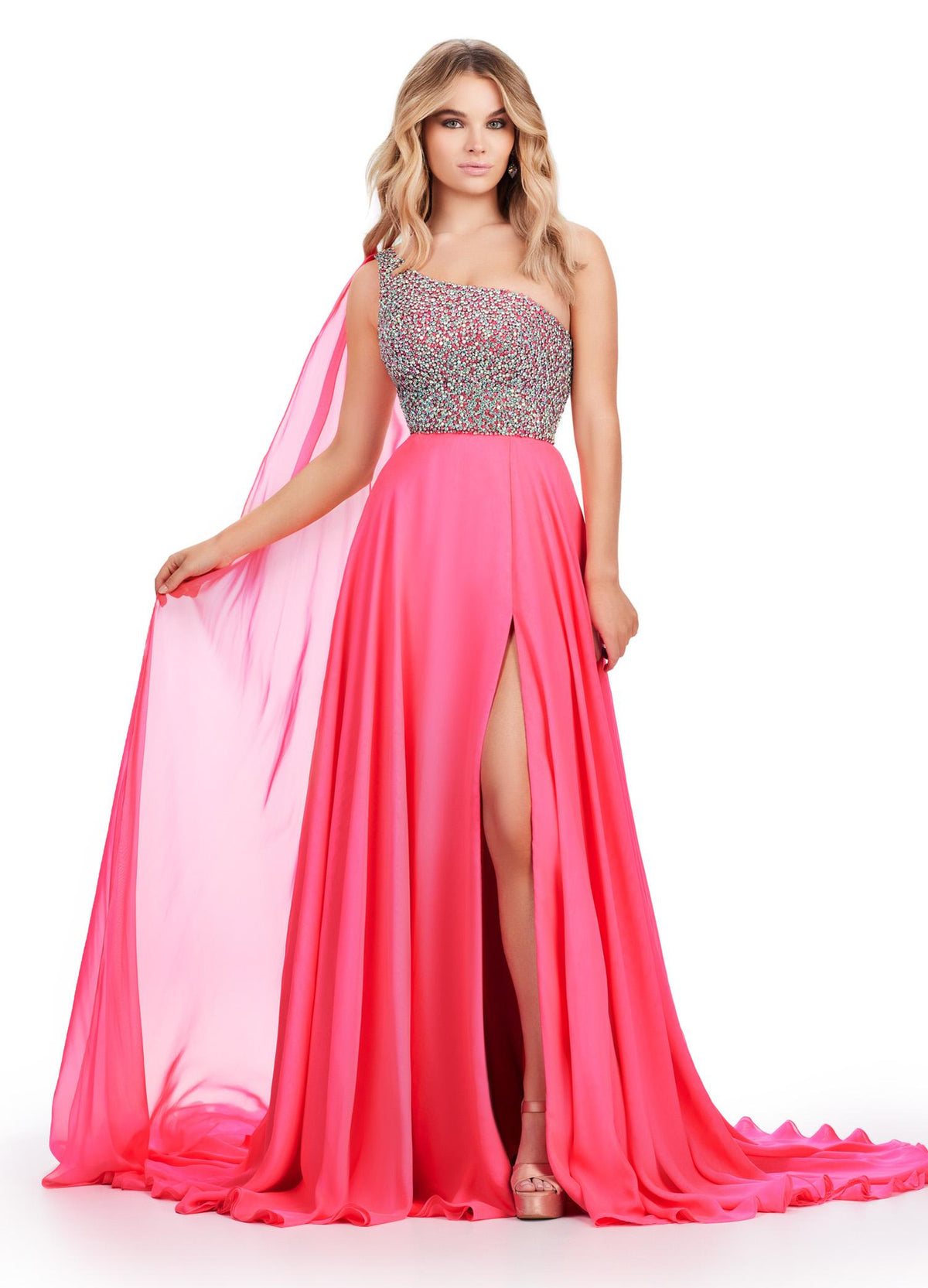 ASHLEYlauren Dresses 00 / Hot Pink ASHLEYlauren 11482