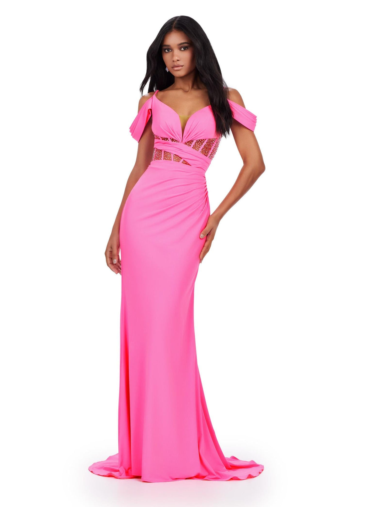 ASHLEYlauren Dresses 00 / Hot Pink ASHLEYlauren 11536