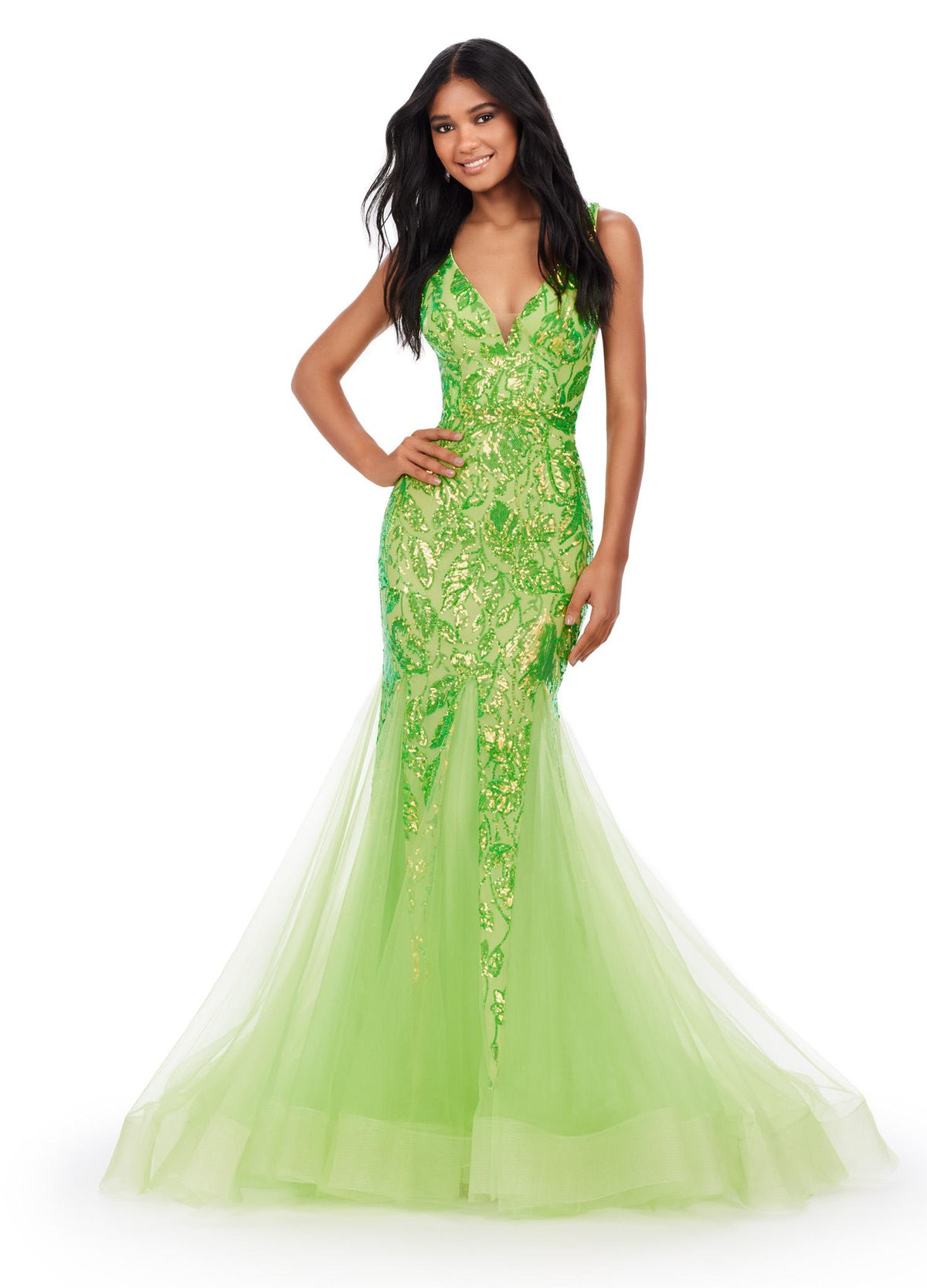 ASHLEYlauren Dresses 00 / Neon Green ASHLEYlauren 11472