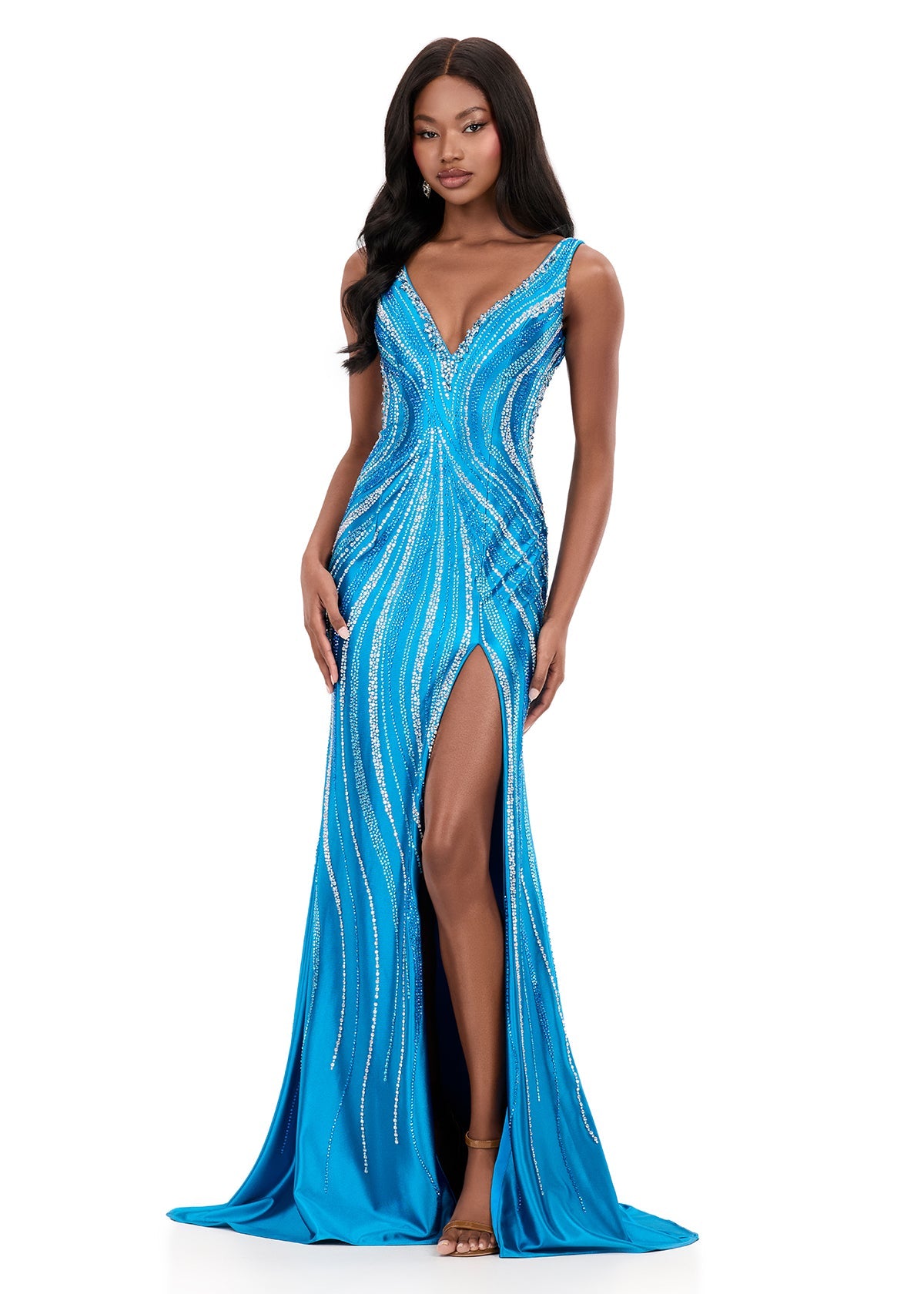 ASHLEYlauren Dresses 00 / Ocean ASHLEYlauren 12253