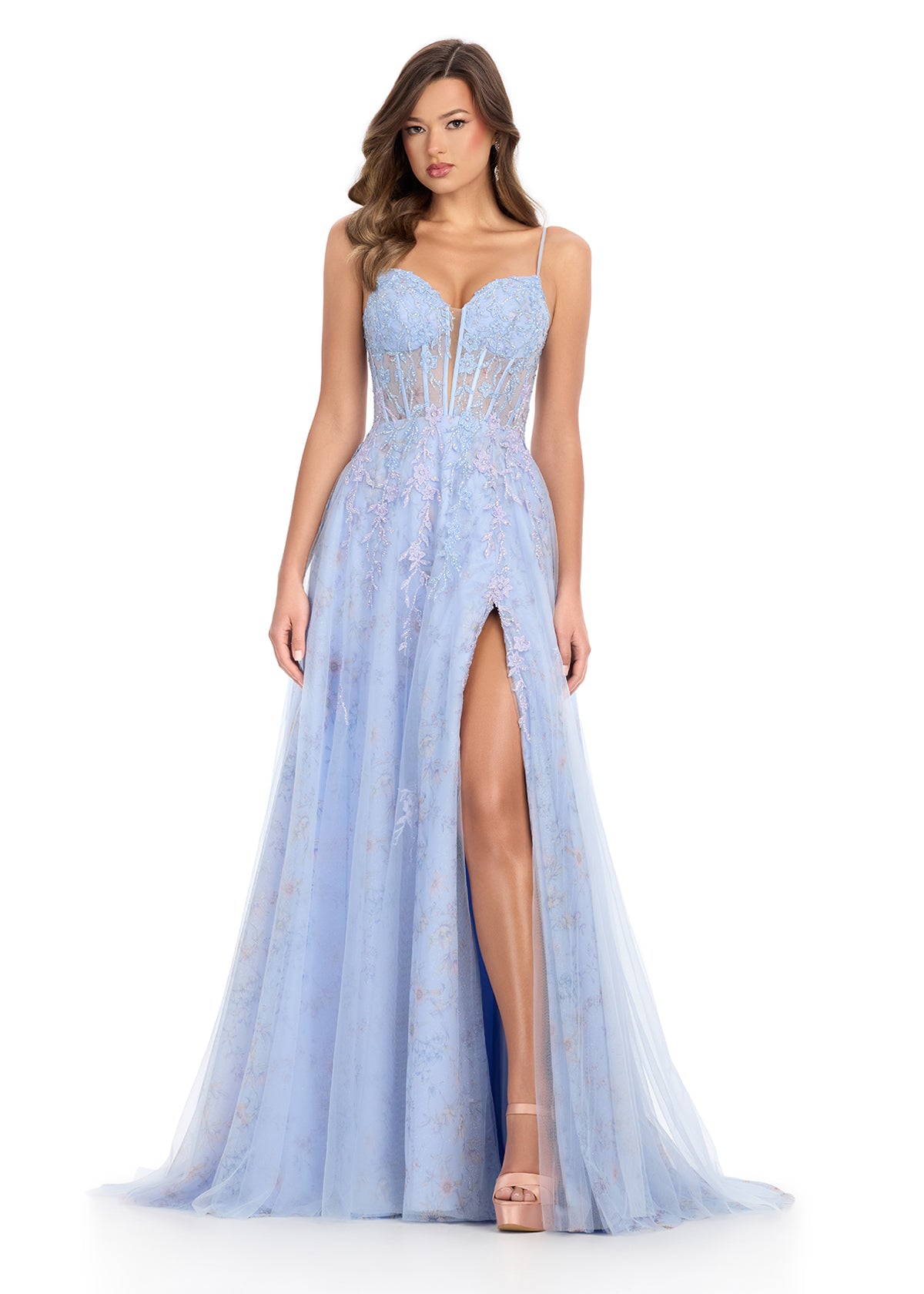 ASHLEYlauren Dresses 00 / Periwinkle ASHLEYlauren 11849