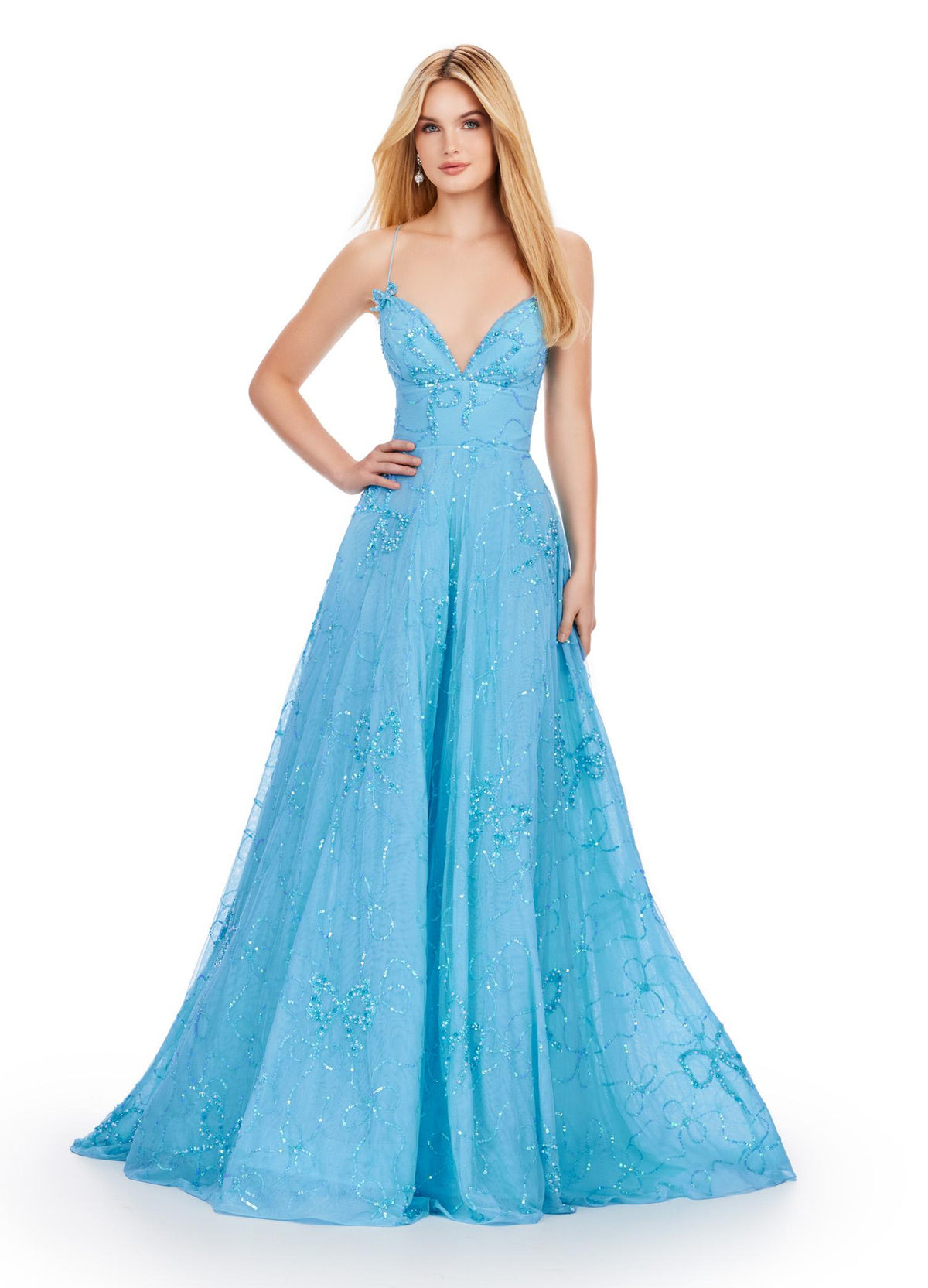 ASHLEYlauren Dresses 00 / Sky ASHLEYlauren 11658