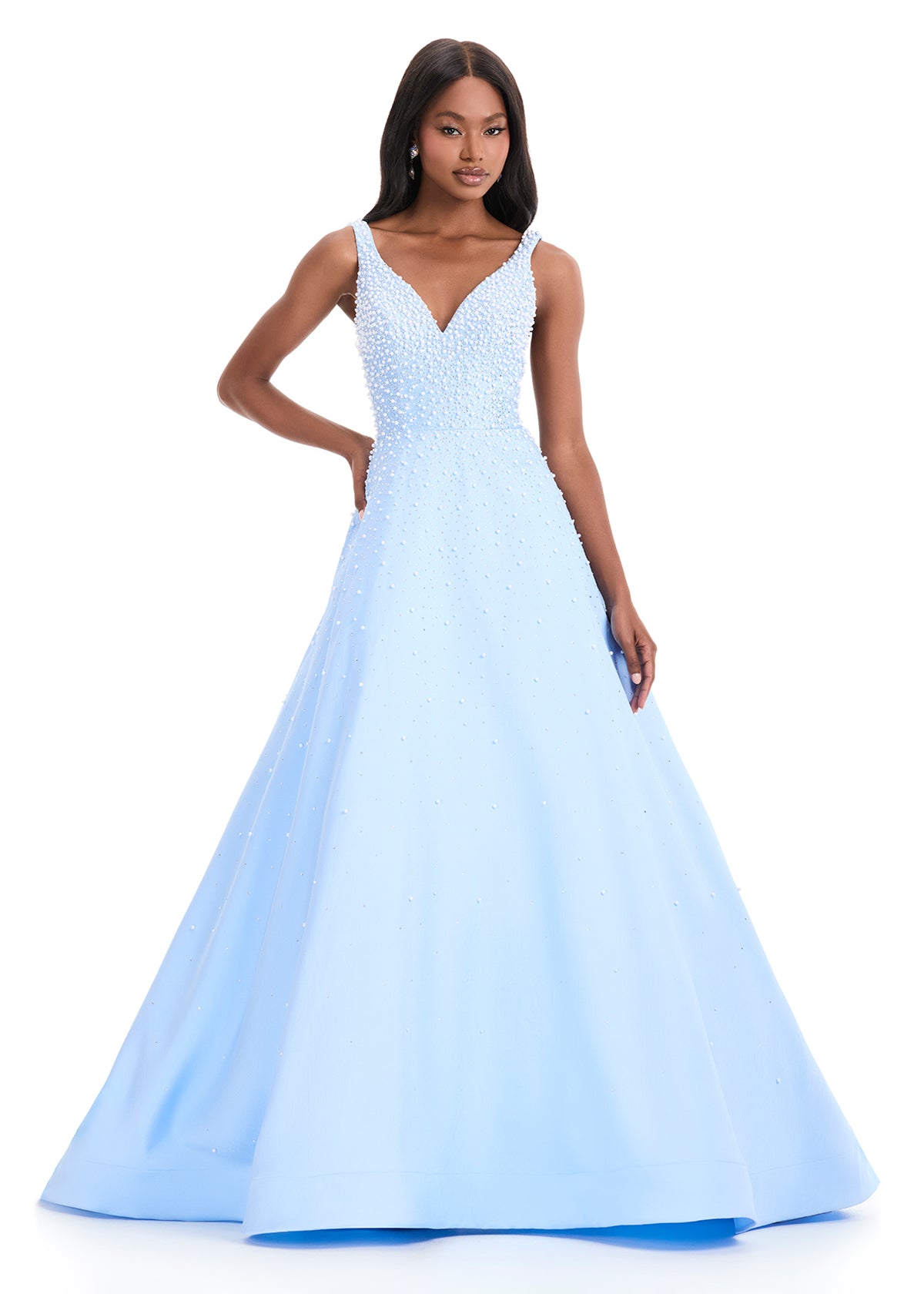 ASHLEYlauren Dresses 00 / Sky ASHLEYlauren 12160
