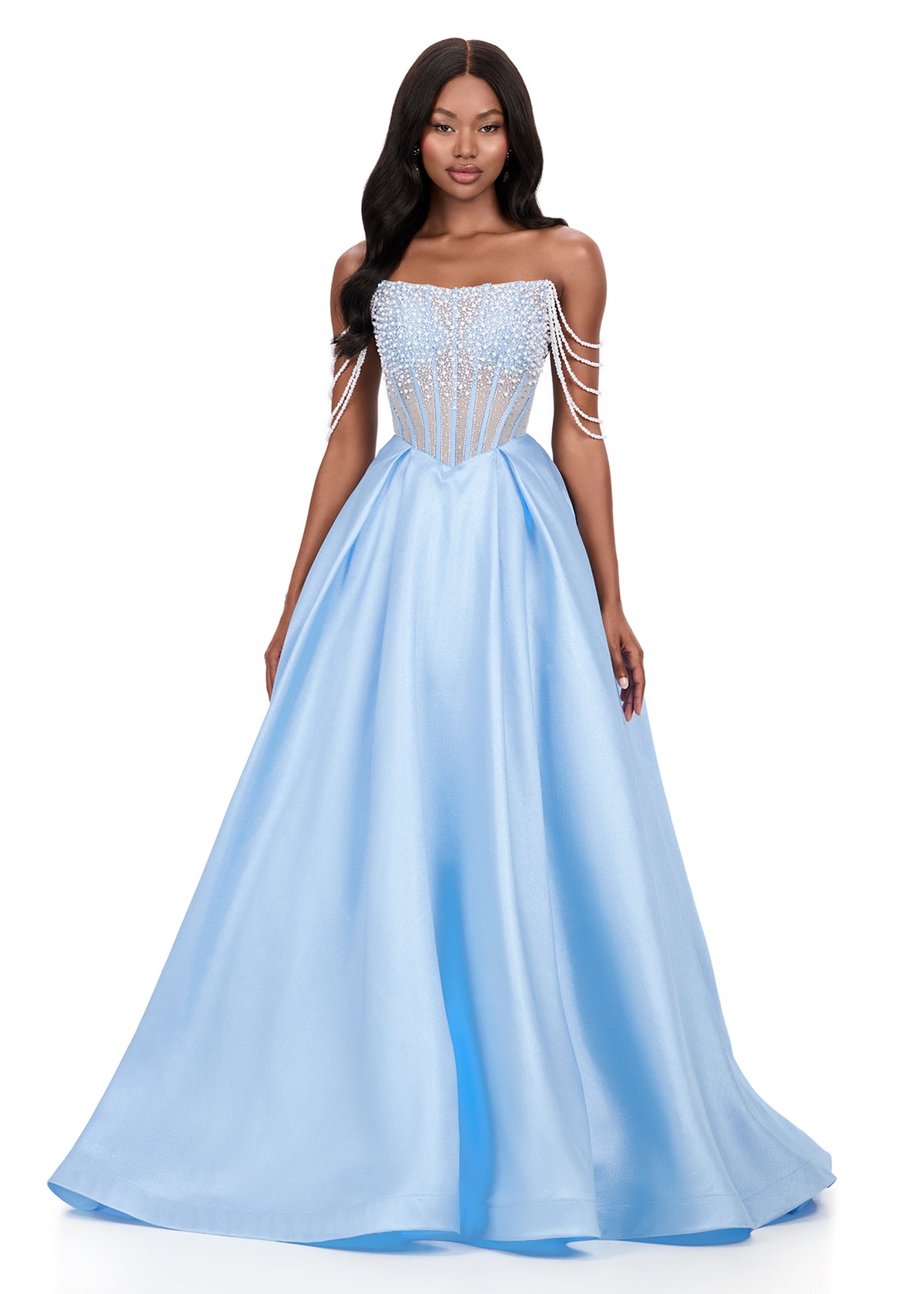 ASHLEYlauren Dresses 00 / Sky ASHLEYlauren 12248