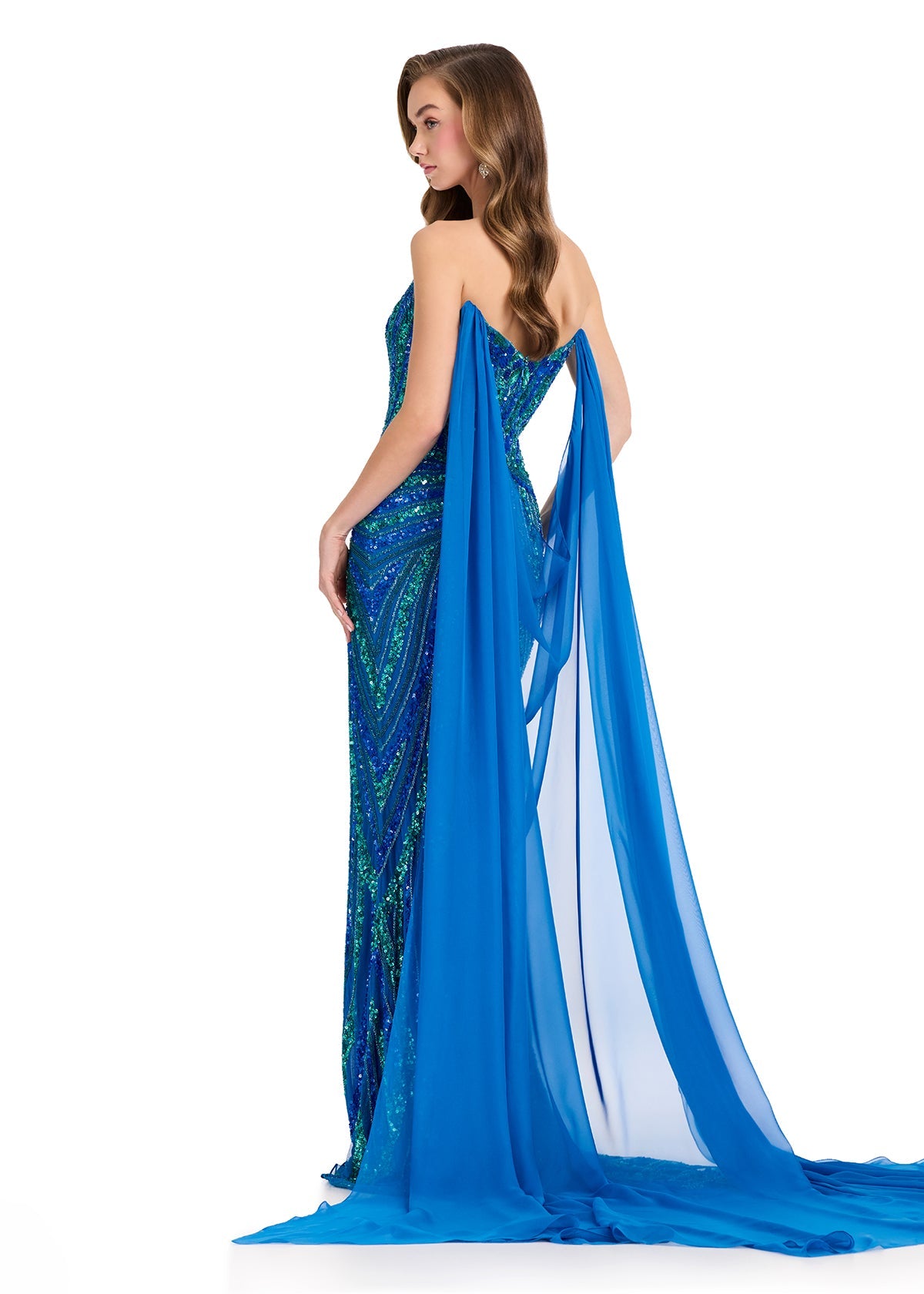 ASHLEYlauren Dresses One Size / Peacock ASHLEYlauren 1868