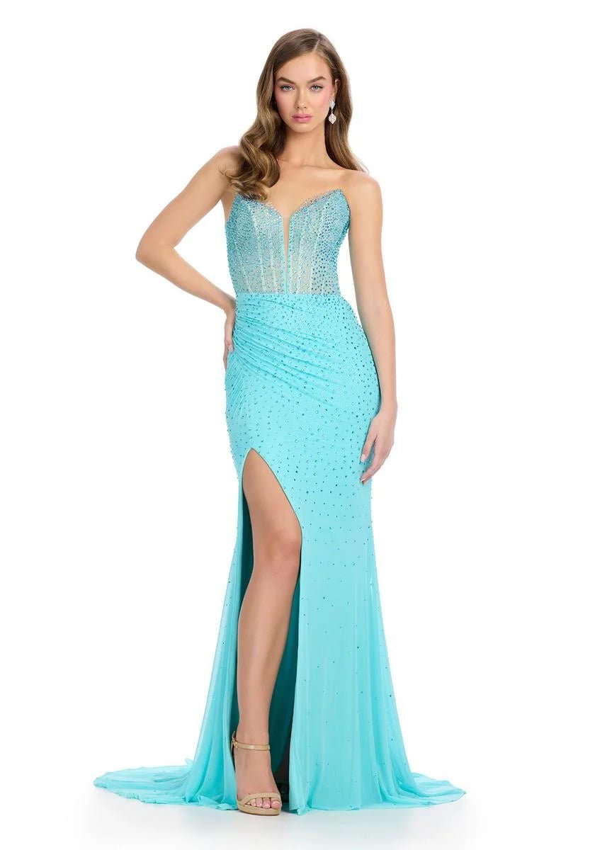 ASHLEYlauren Pageant Dresses 0 / Aqua ASHLEYlauren 11864