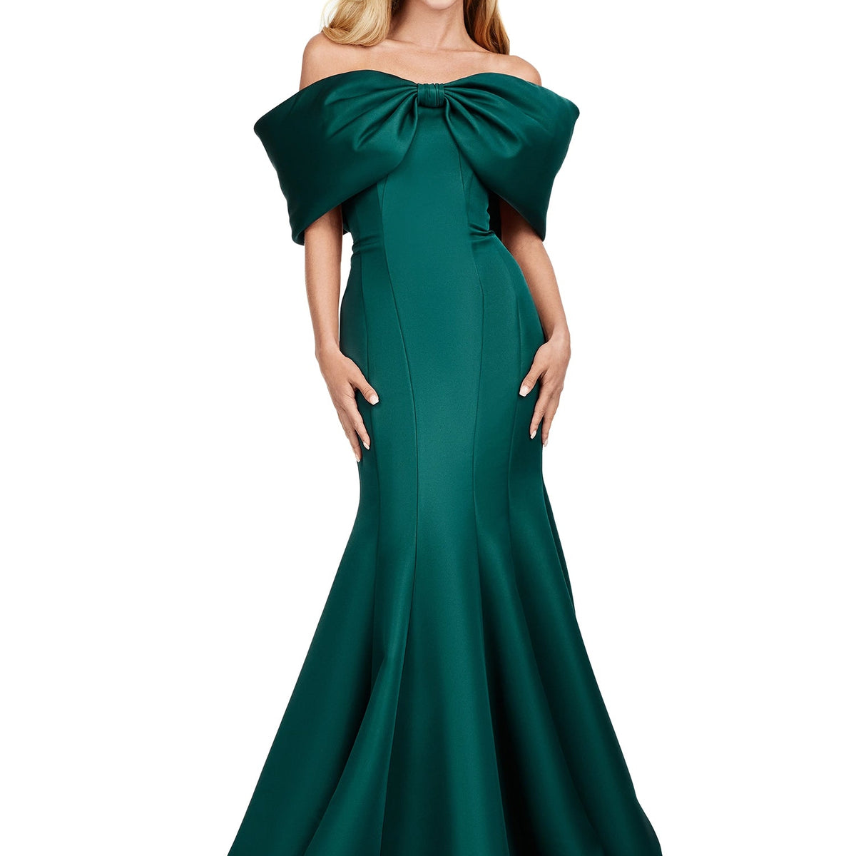 green emerald velvet dress ASHLEYlauren Dress 11670