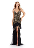 ASHLEYlauren Prom Dress ASHLEYlauren 11438 Strapless Gown with Sequin Motif and Ruffles