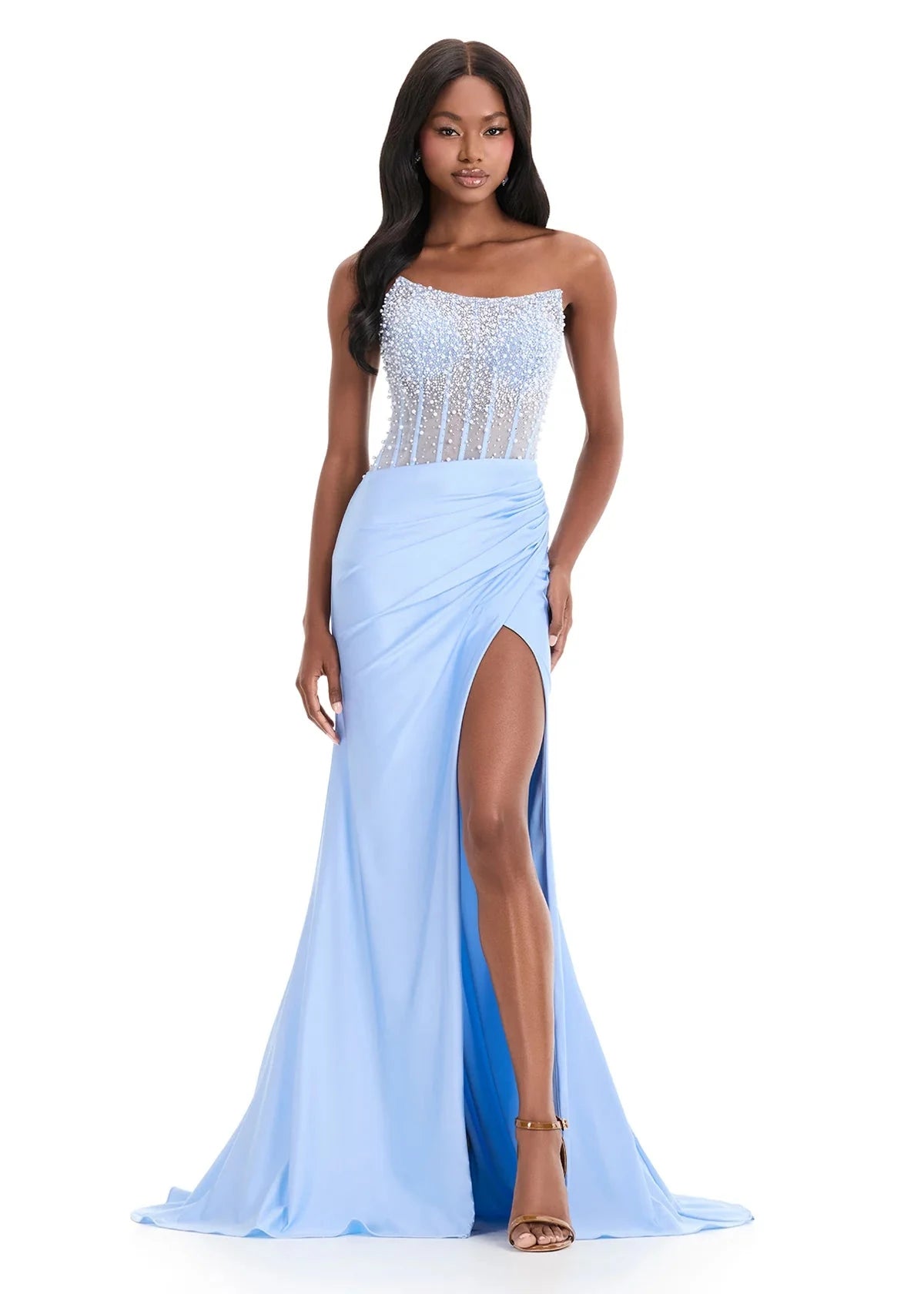 ASHLEYlauren Prom Dresses 0 / Sky ASHLEYlauren 12087