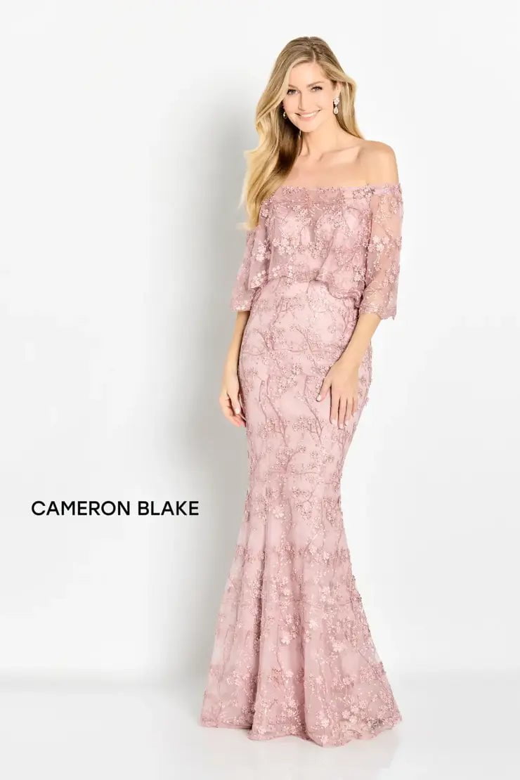 Size 10 Navy Cameron Blake 11673 Mother of Bride Dress – Bridal Sense