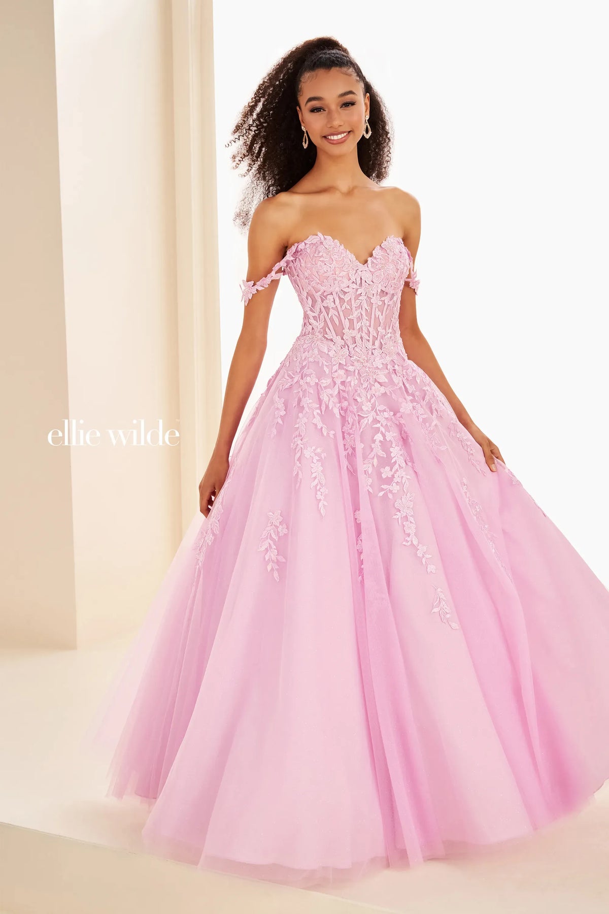 Ellie Wilde Prom Dress Blushing Lilac / 00 Ellie Wilde EW37028