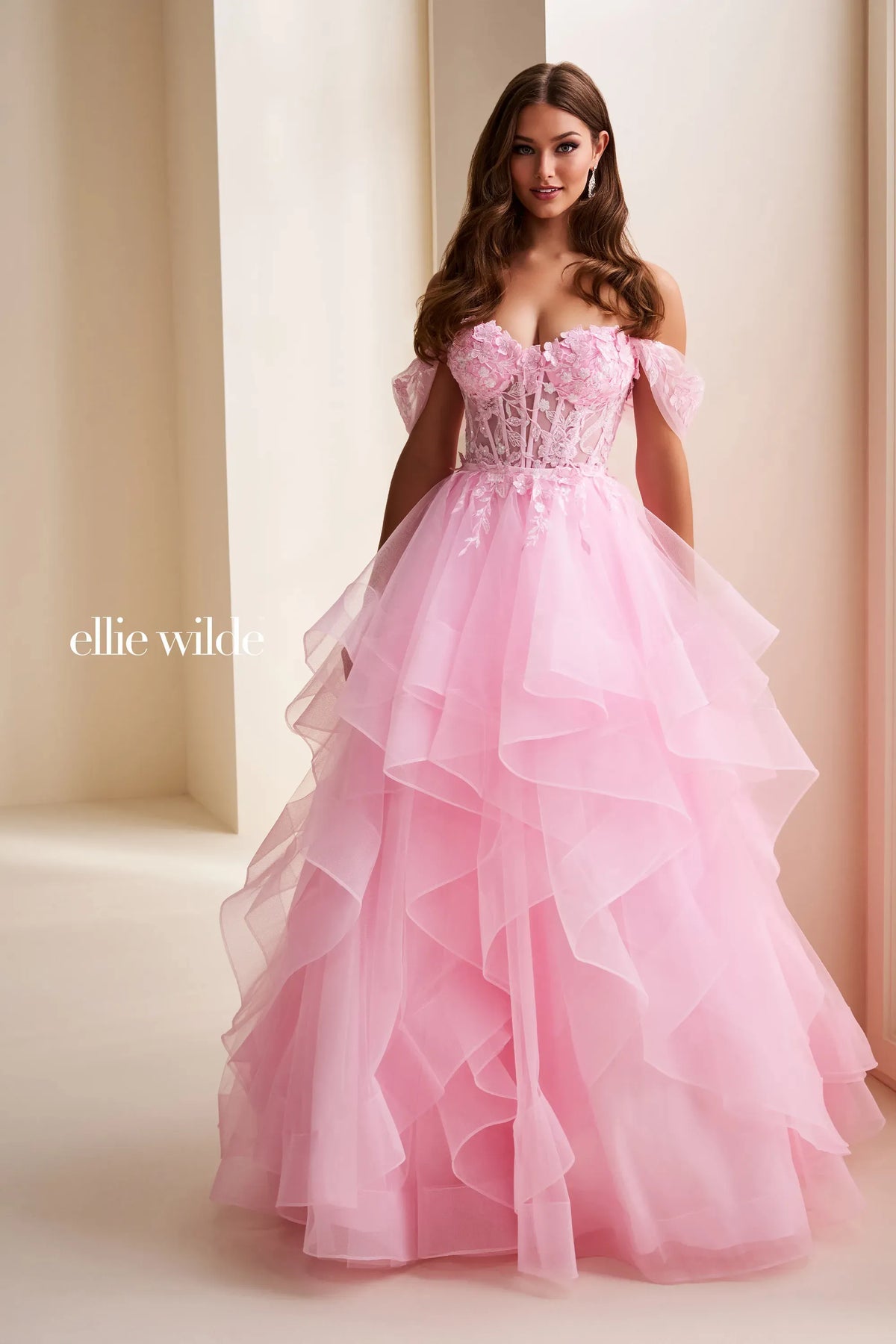 Ellie Wilde Prom Dress Cotton Candy / 00 Ellie Wilde EW37201