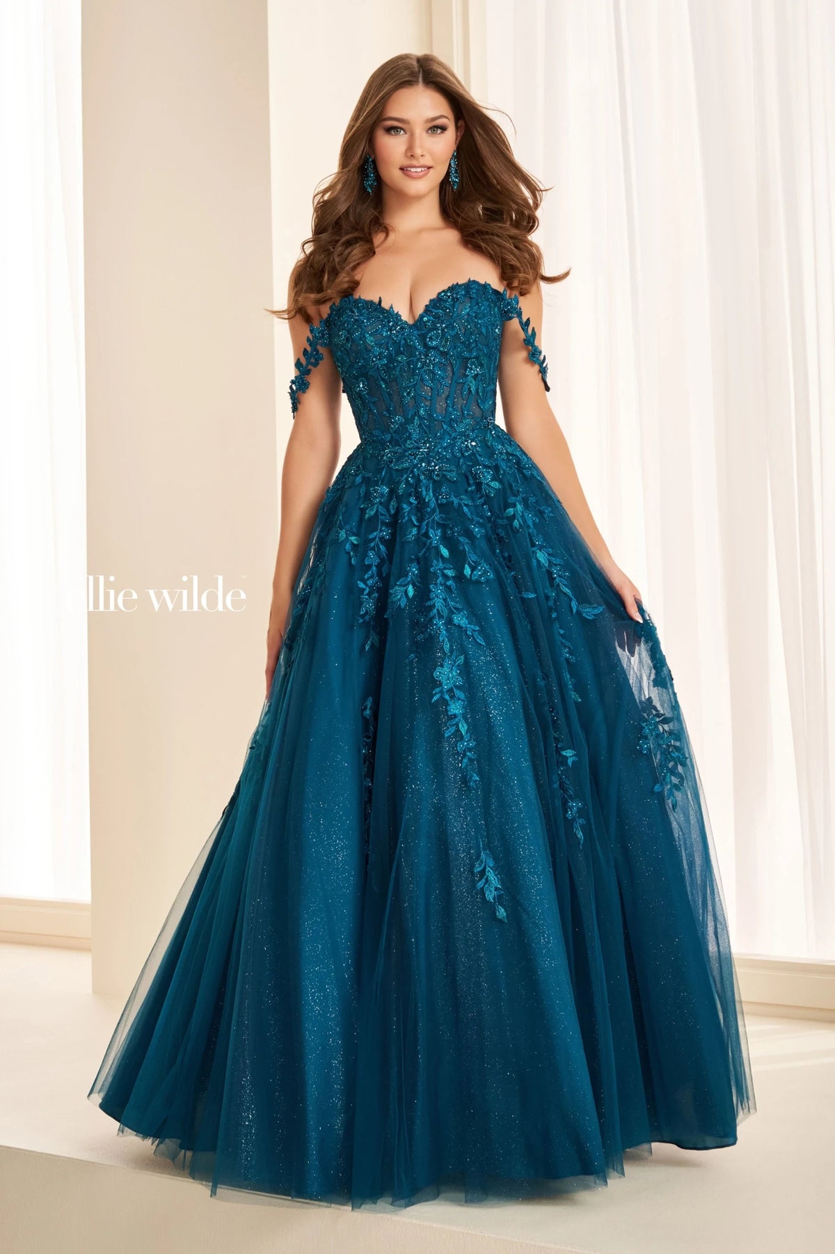 Ellie Wilde Prom Dress Dark Teal / 00 Ellie Wilde EW37028