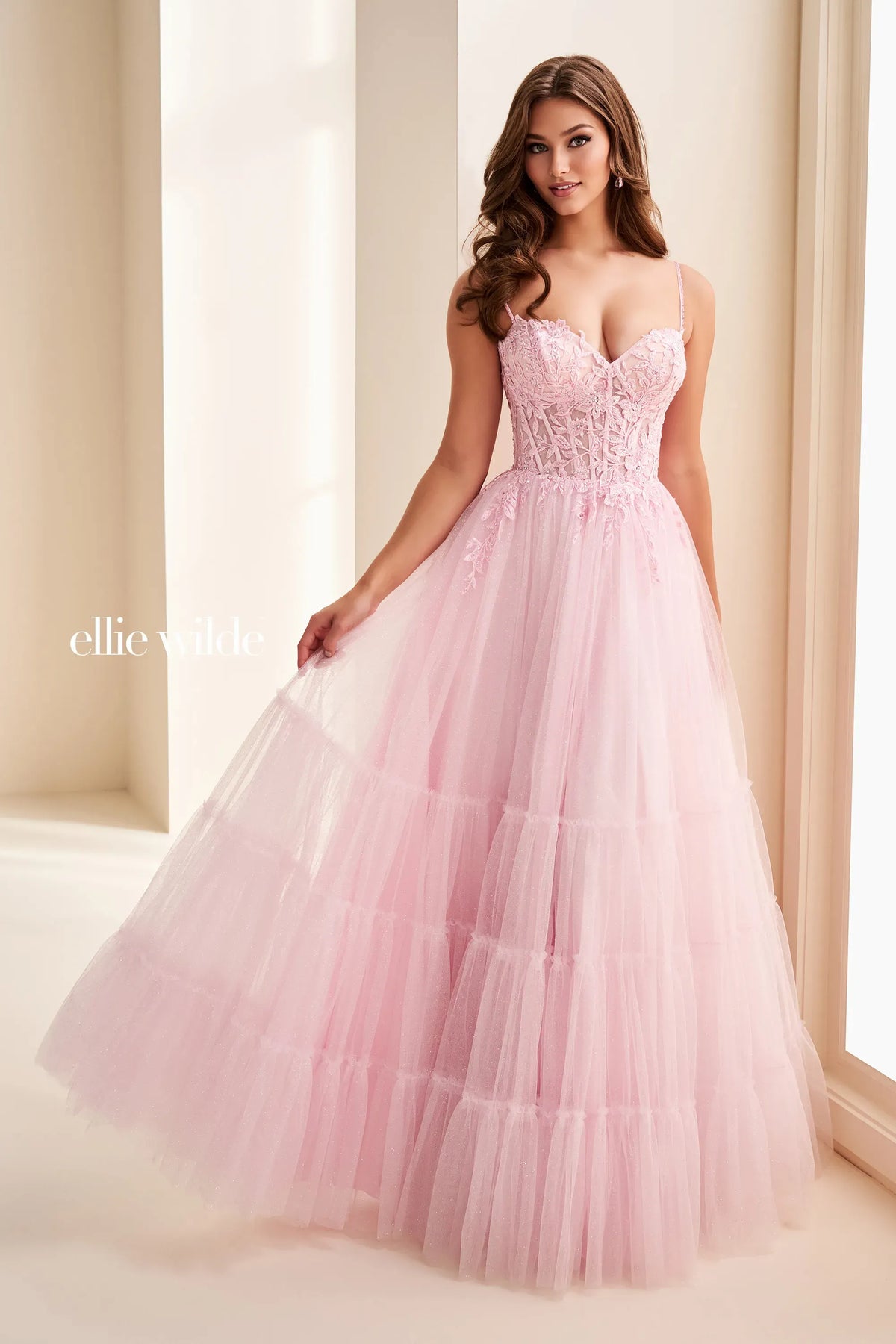 Ellie Wilde Prom Dress Fairy Pink / 00 Ellie Wilde EW37107