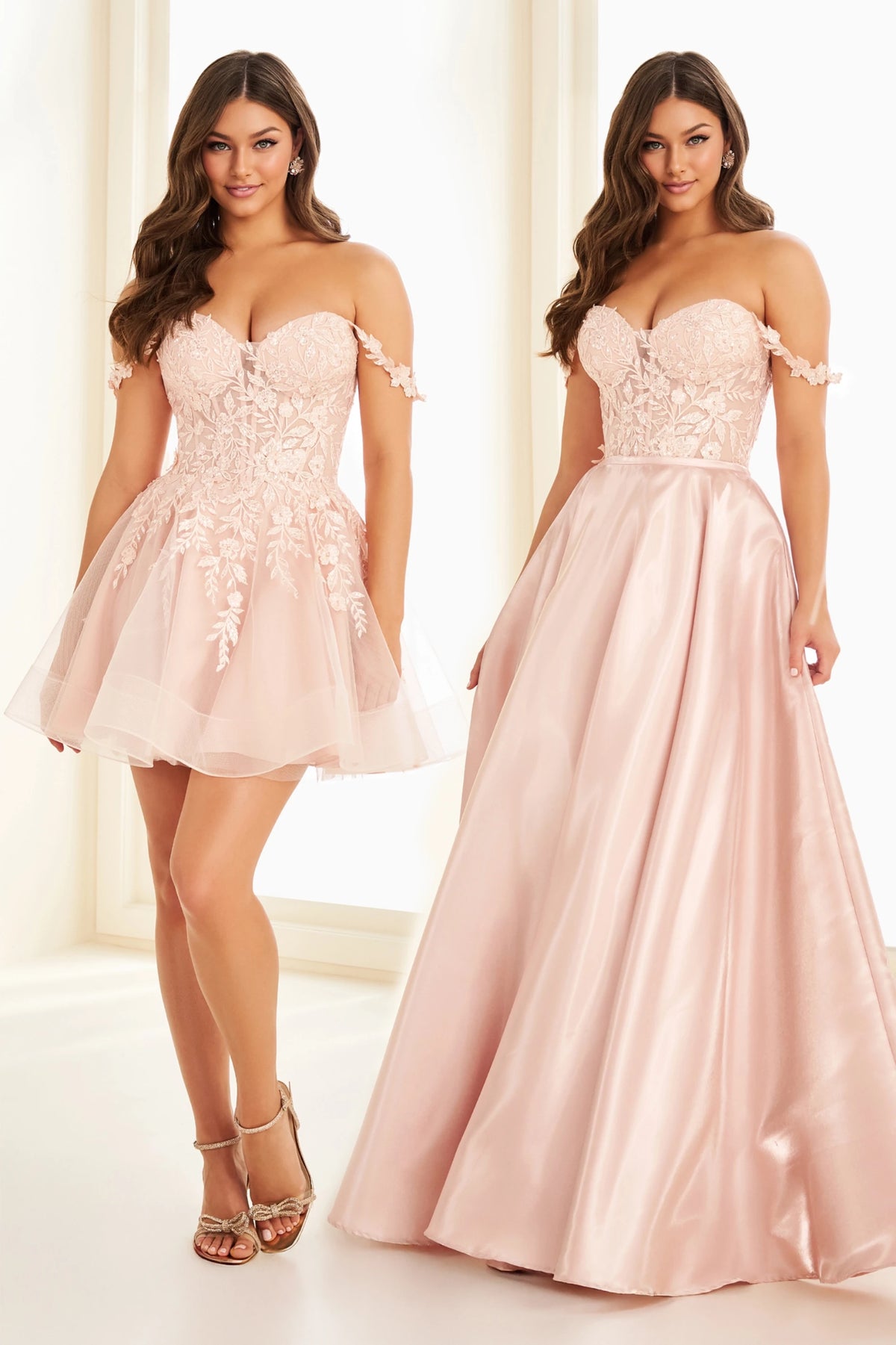 Ellie Wilde Prom Dress Light Rose / 00 Ellie Wilde EW37202