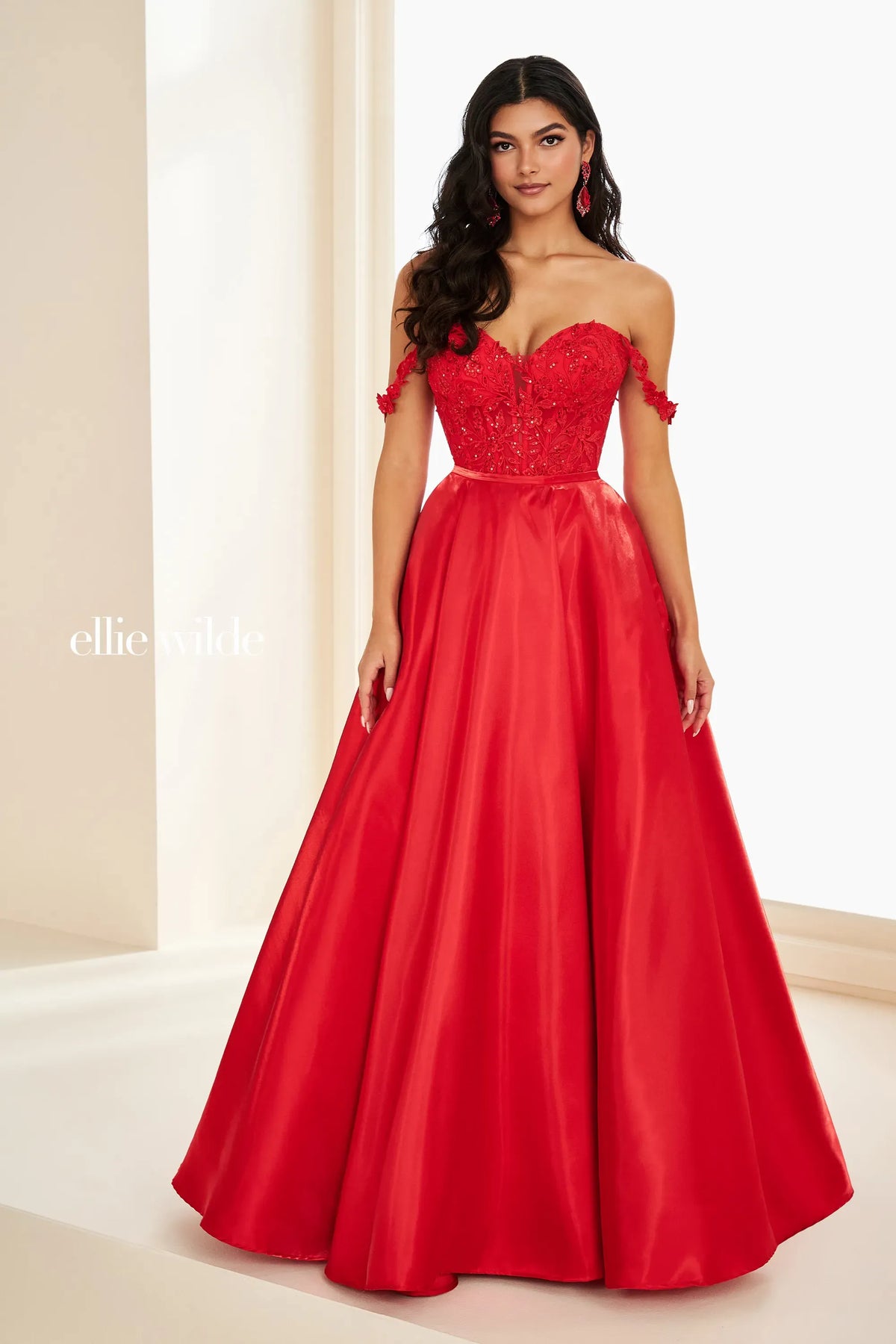 Ellie Wilde Prom Dress Red / 00 Ellie Wilde EW37202