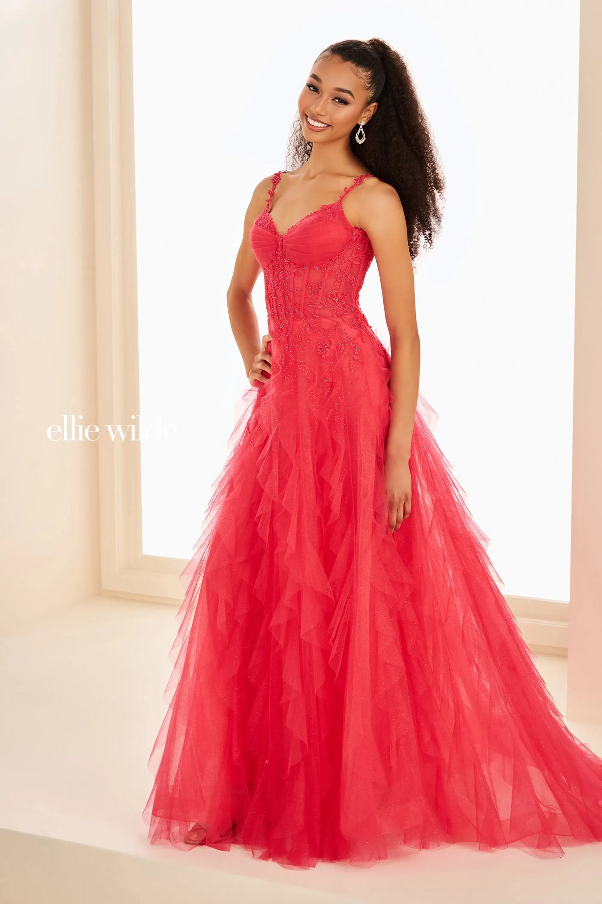 Ellie Wilde Prom Dress Strawberry / 00 Ellie Wilde EW37031