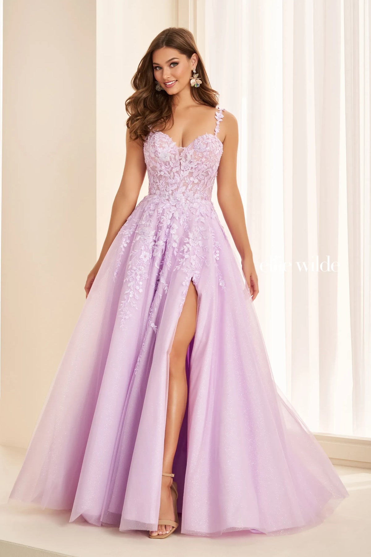 Ellie Wilde Prom Dress Lilac Ellie Wilde EW38124