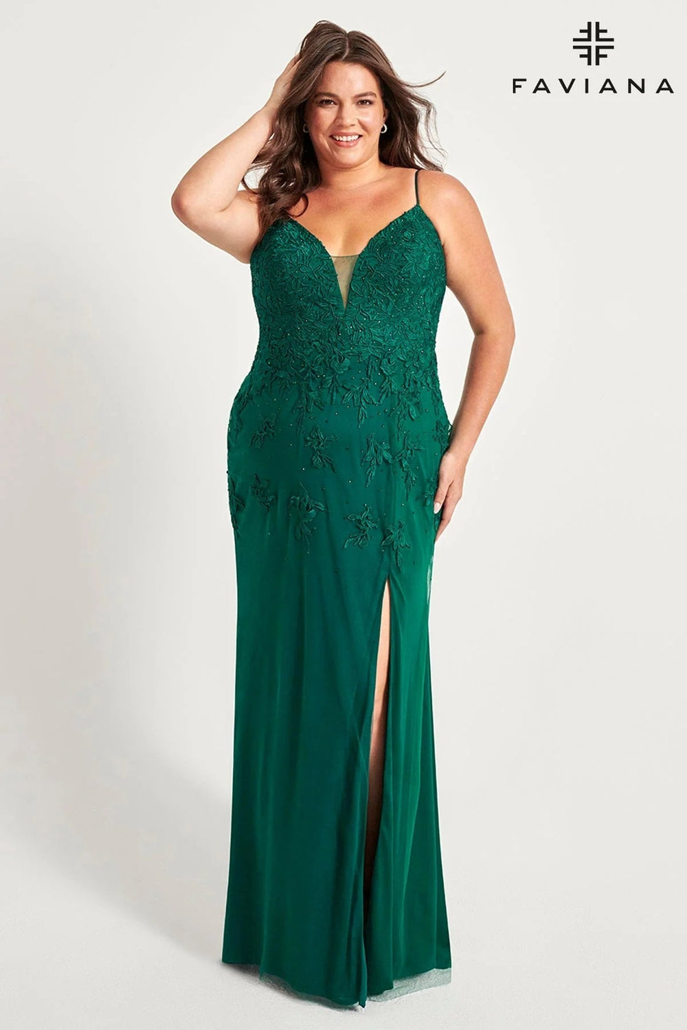 Faviana Evening Gown Copy of Plus Size FAVIANA 9535 Dress