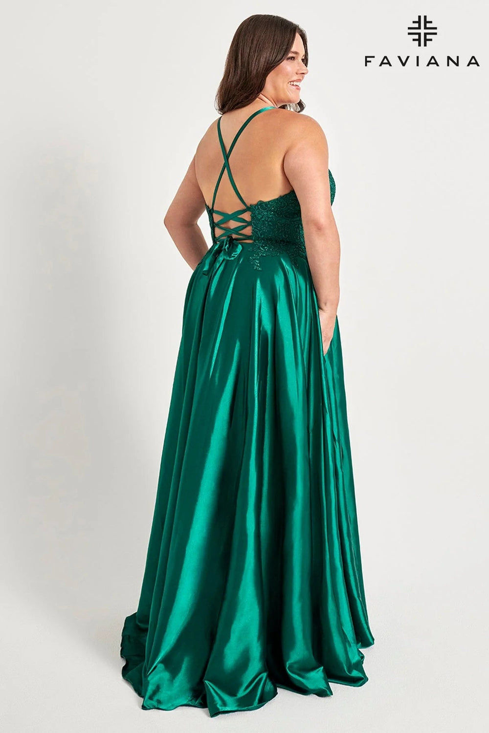 Faviana Evening Gown Plus Size FAVIANA 9498 Dress