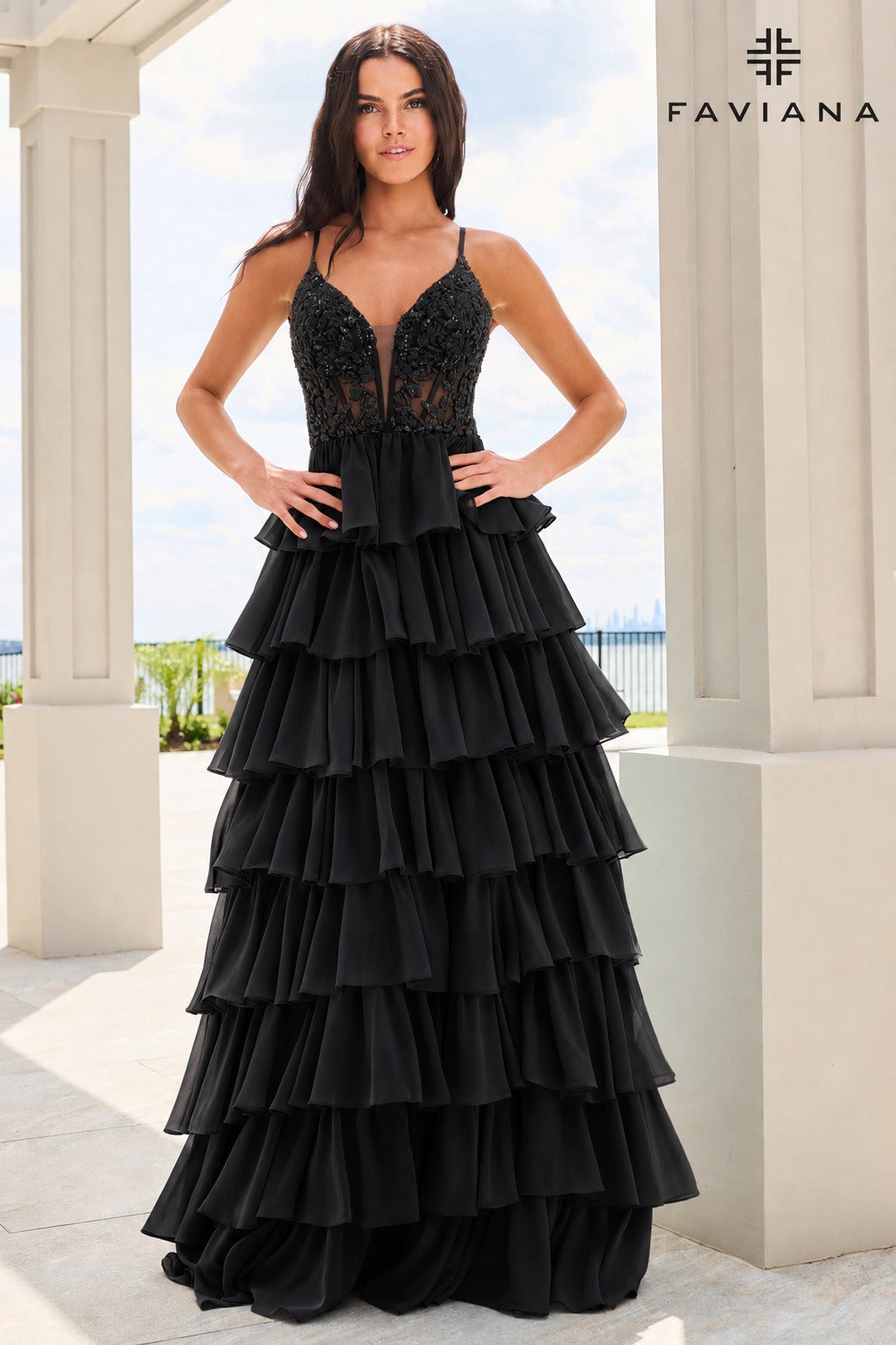 Faviana Prom Dress 00 / Black Faviana 11603 Dress