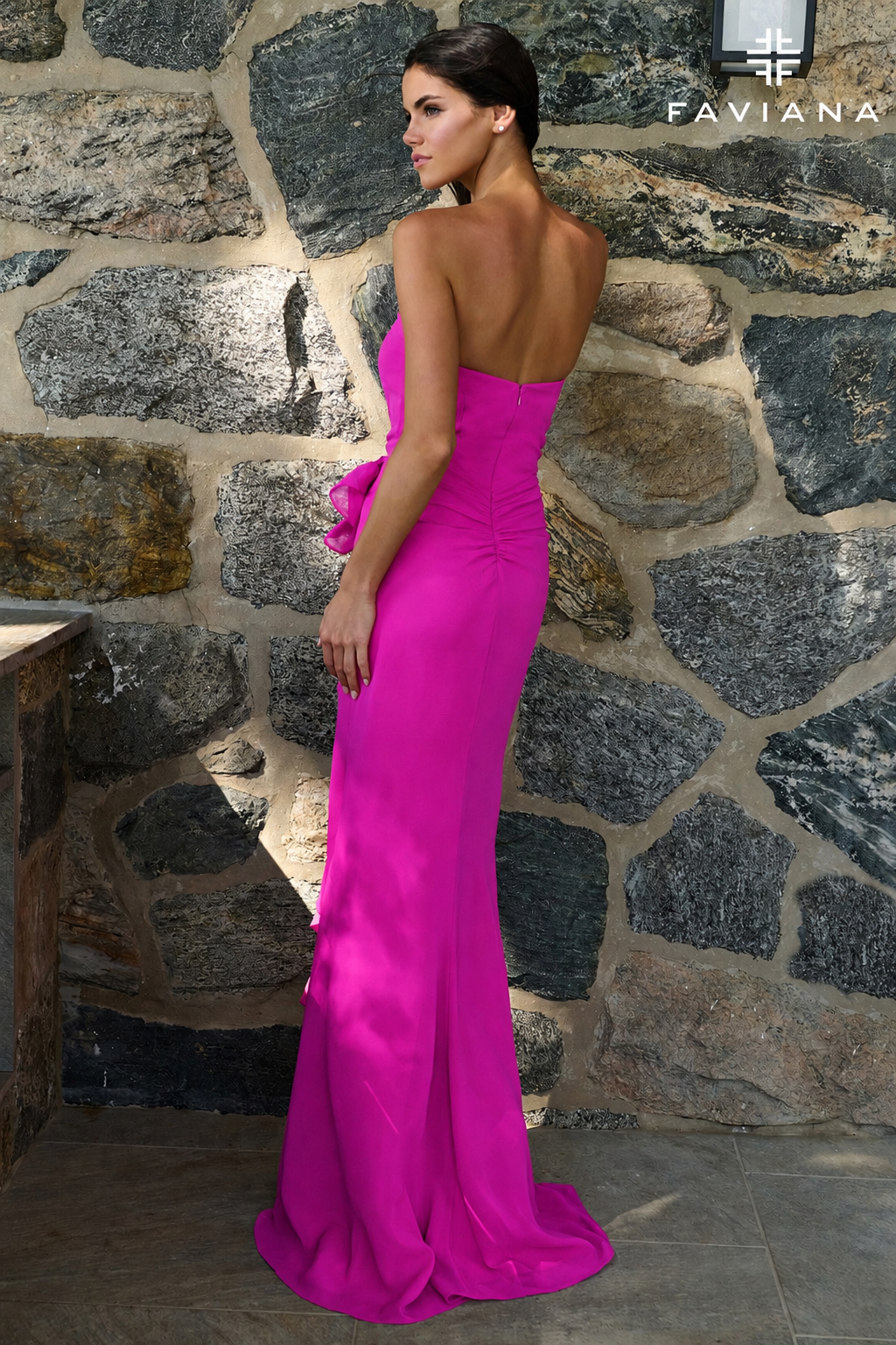 Faviana Prom Dress 00 / Bright Fuchsia Faviana 11673 Dress