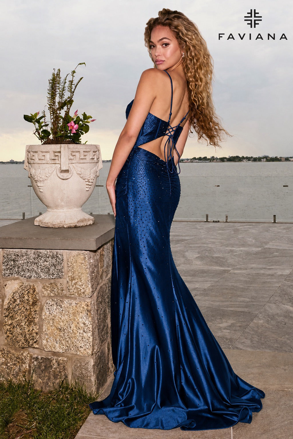 Faviana Prom Dress 00 / Navy Faviana 11621 Dress