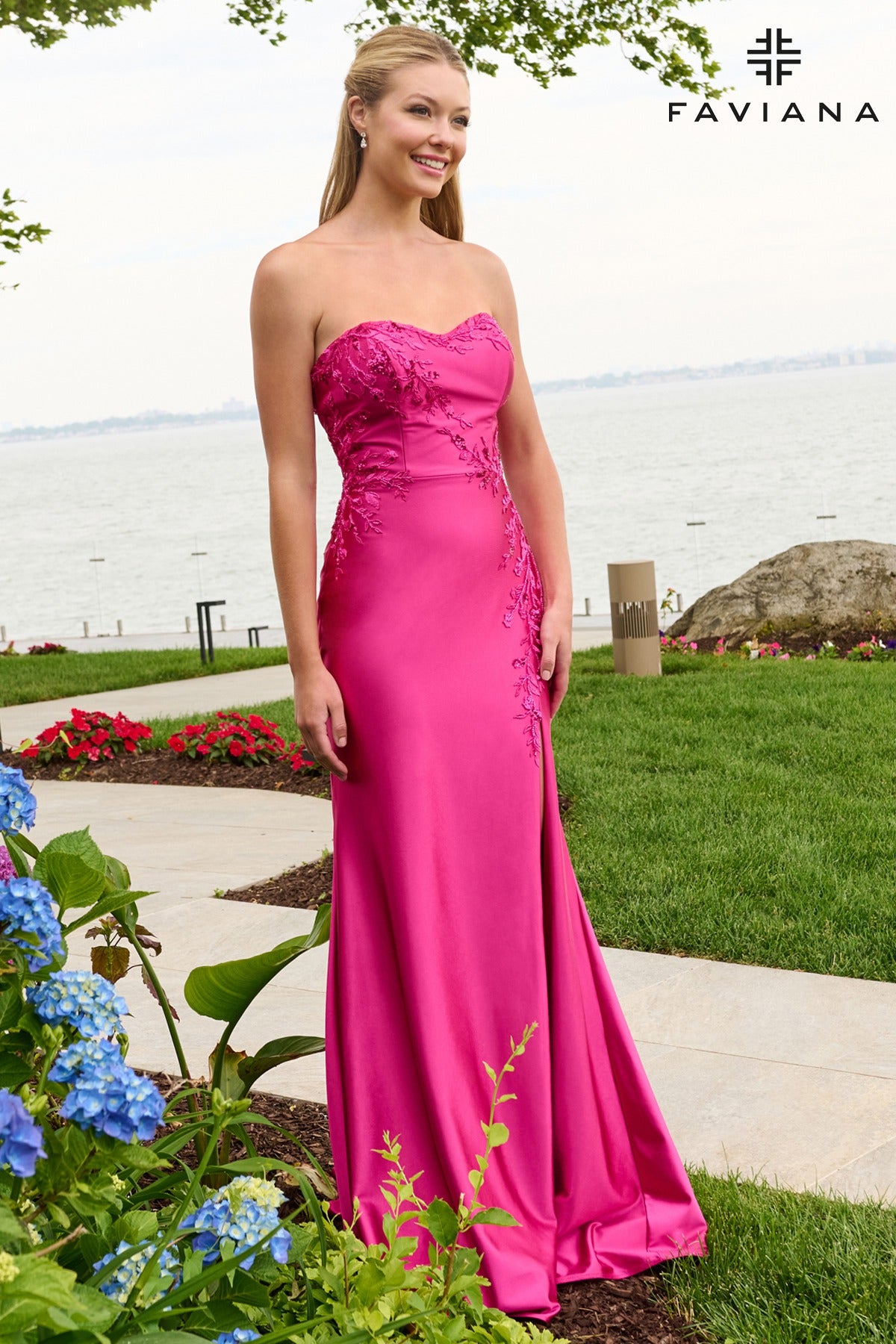 Faviana Prom Dress 00 / Raspberry Faviana 11647 Dress