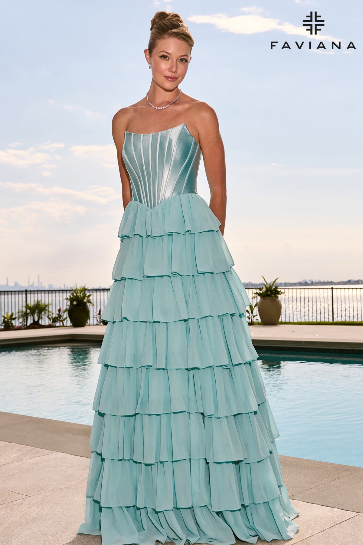 Faviana Prom Dress 00 / Seaglass Faviana 11631 Dress