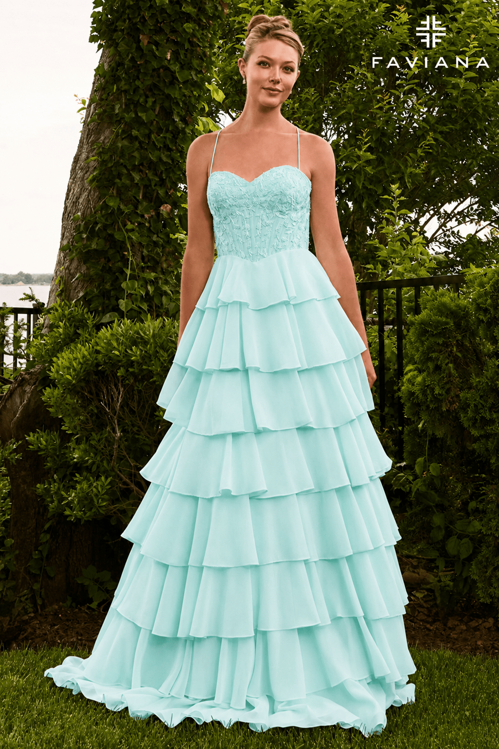 Faviana Prom Dress 00 / Seaglass Faviana 11665 Dress