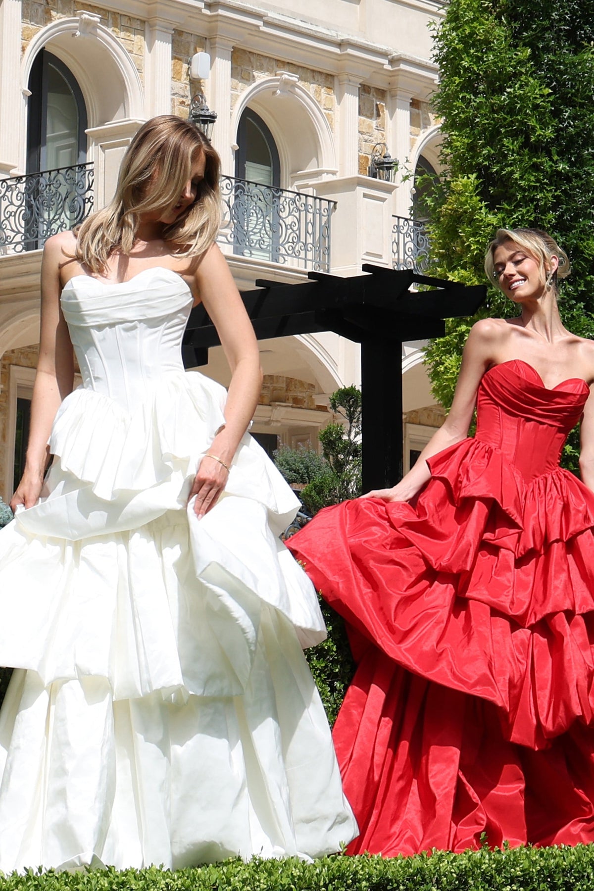 Jovani 45111 Dramatic Tiered Taffeta Corset Ball Gown