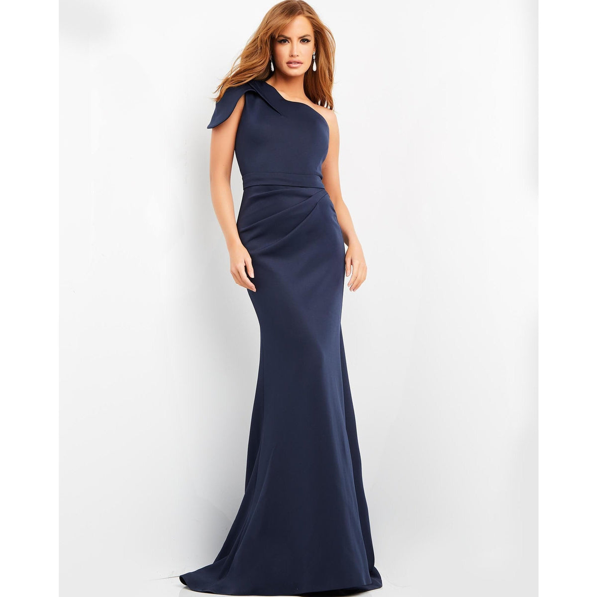 Jovani Evening Dress Jovani 06753 One Shoulder Ruched Evening Dress