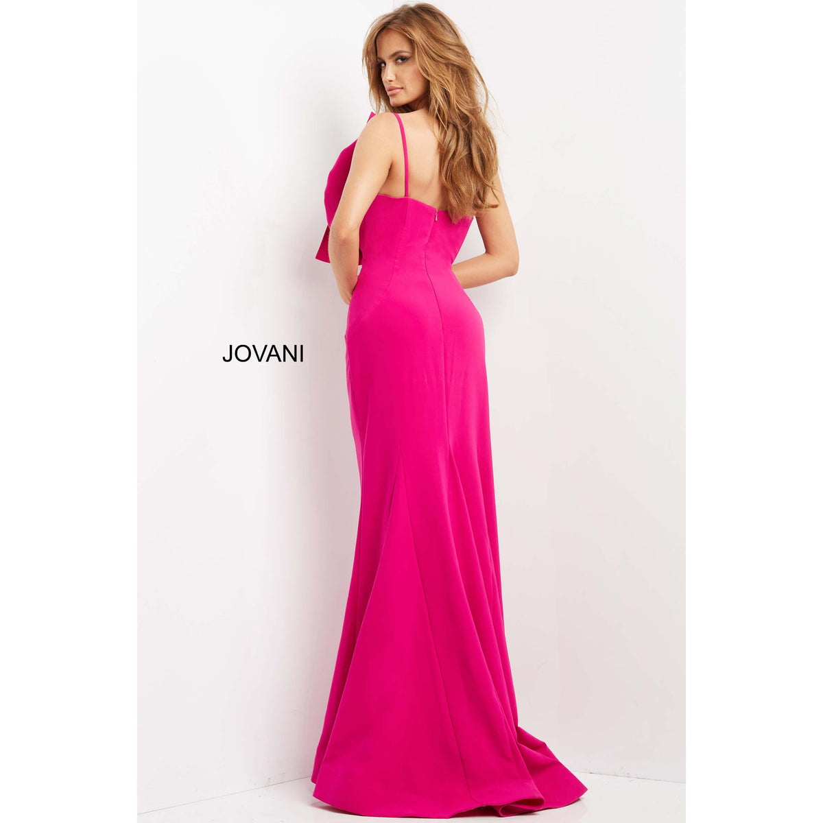 Jovani Evening Dress Jovani 07306 One Shoulder Form Fitting Evening Dress