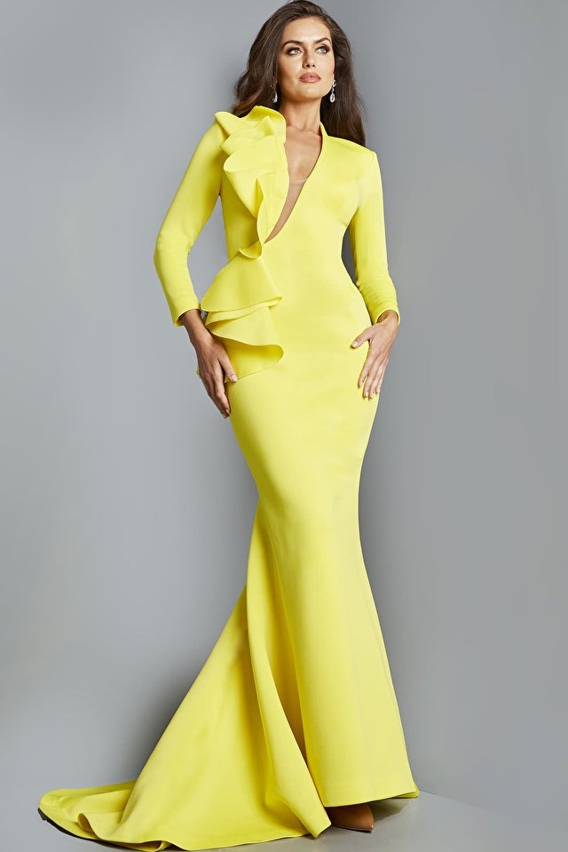 Jovani evening dress Jovani 07934 Fitted Three Quarter Sleeve Dress