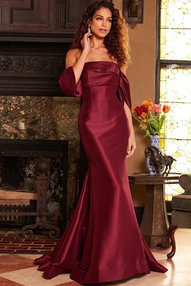 Jovani Evening Dress Jovani 23398 Off the Shoulder Mermaid Evening Dress