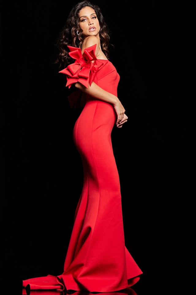 Jovani Evening Dress Jovani 36997 off the Shoulder Fitted Dress