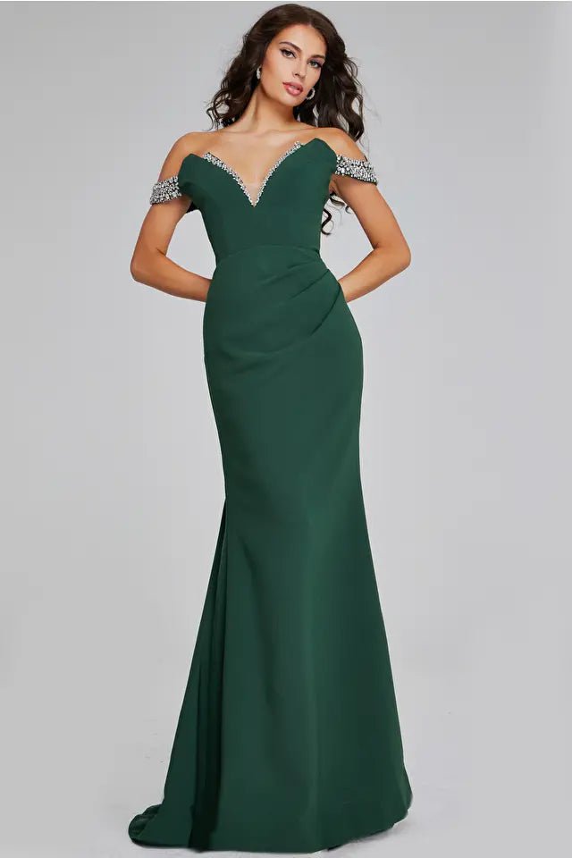 Jovani Evening Dress Jovani 42394 Elegant Off-Shoulder Gown