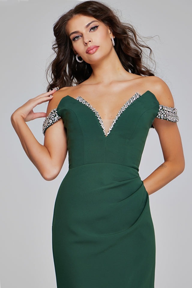 Jovani Evening Dress Jovani 42394 Elegant Off-Shoulder Gown