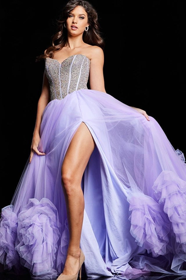 Jovani 08257 Ivory Hot Pink Plunging Neck Plus Size Prom Dresses – Spybaby