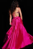 Jovani pageant gown Jovani 37045 Fuchsia Two Piece A Line Gown