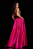 Jovani pageant gown Jovani 37045 Fuchsia Two Piece A Line Gown