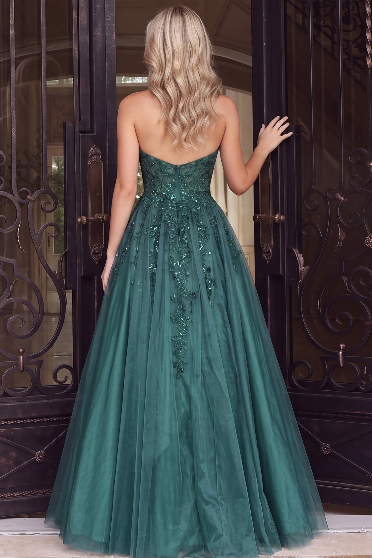 Jovani Prom Dress Jovani 00915 Embroidered Sweetheart Neckline Dress