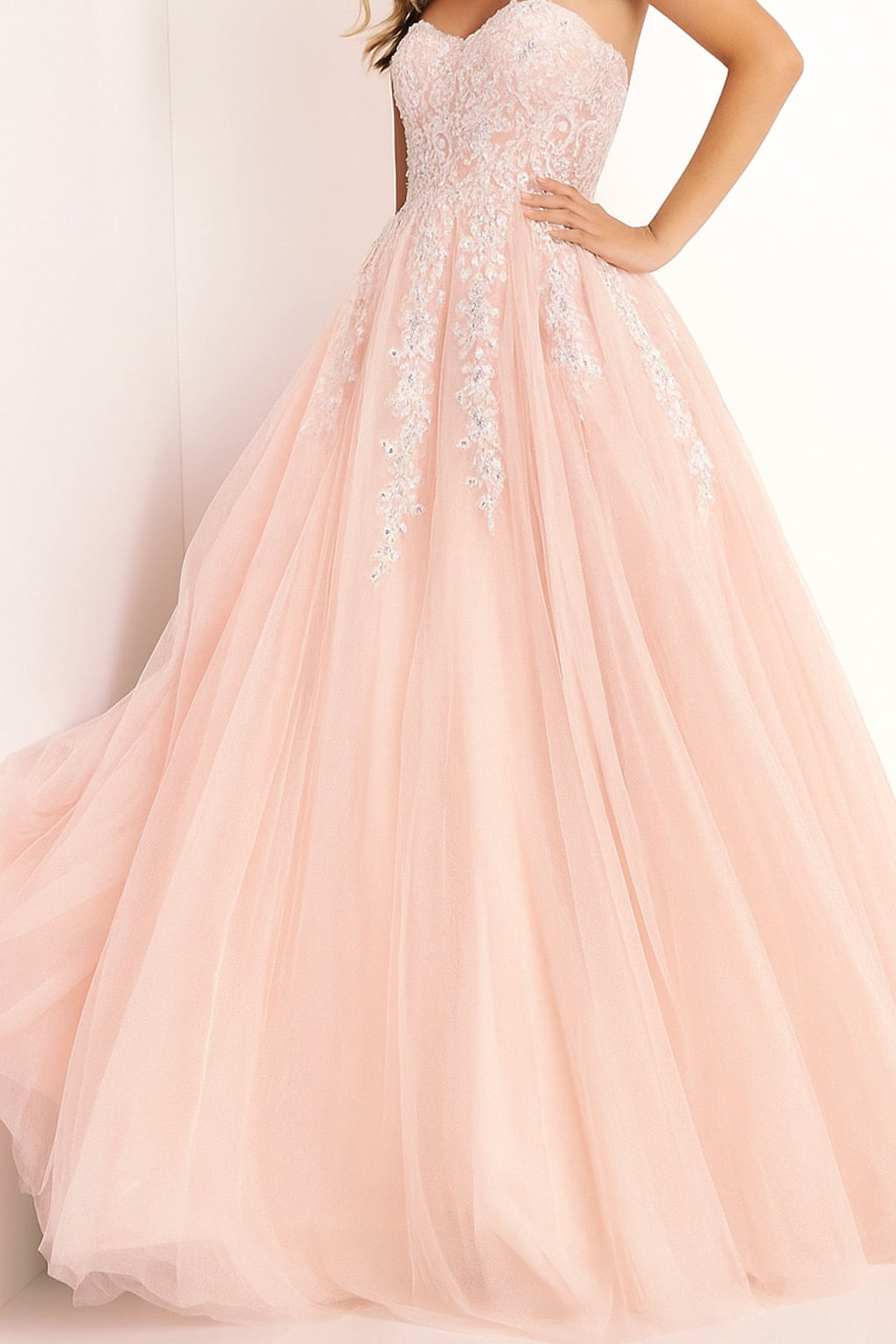 Jovani Prom Dress Jovani 00915 Embroidered Sweetheart Neckline Dress