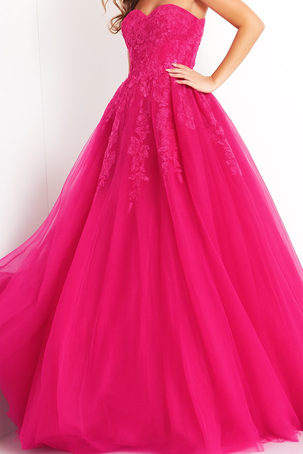 Jovani Prom Dress Jovani 00915 Embroidered Sweetheart Neckline Dress