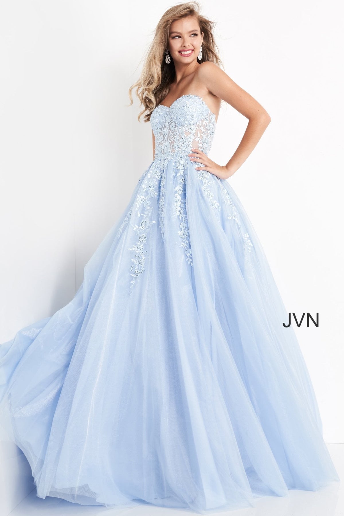Jovani Prom Dress Jovani 00915 Embroidered Sweetheart Neckline Dress
