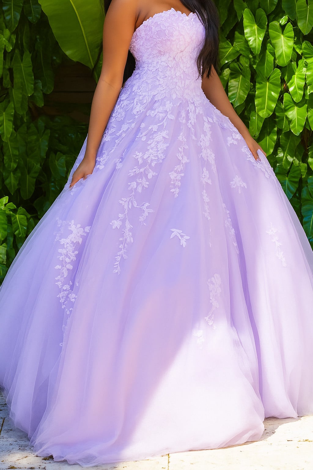 Jovani Prom Dress Jovani 1831 Strapless Embroidered Ballgown